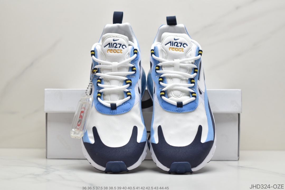 190 公司级耐克max270气垫系列React Air Max 270 高桥盾网纱系列 CT1264-104