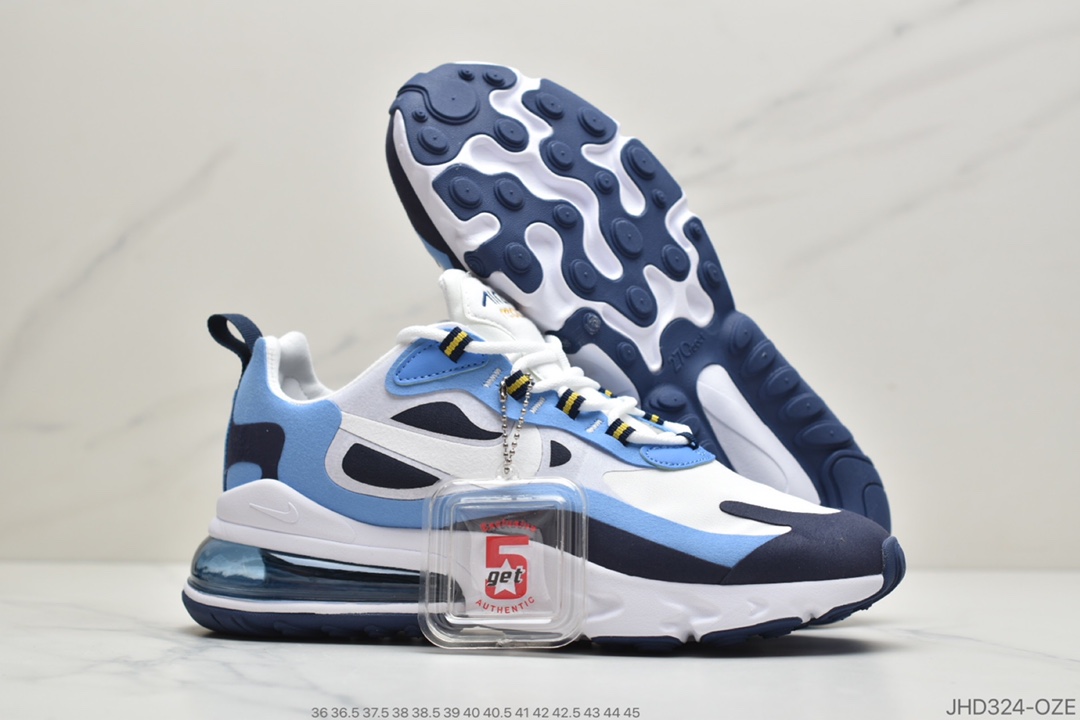 190 公司级耐克max270气垫系列React Air Max 270 高桥盾网纱系列 CT1264-104
