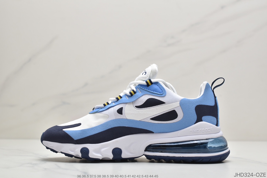 190 公司级耐克max270气垫系列React Air Max 270 高桥盾网纱系列 CT1264-104