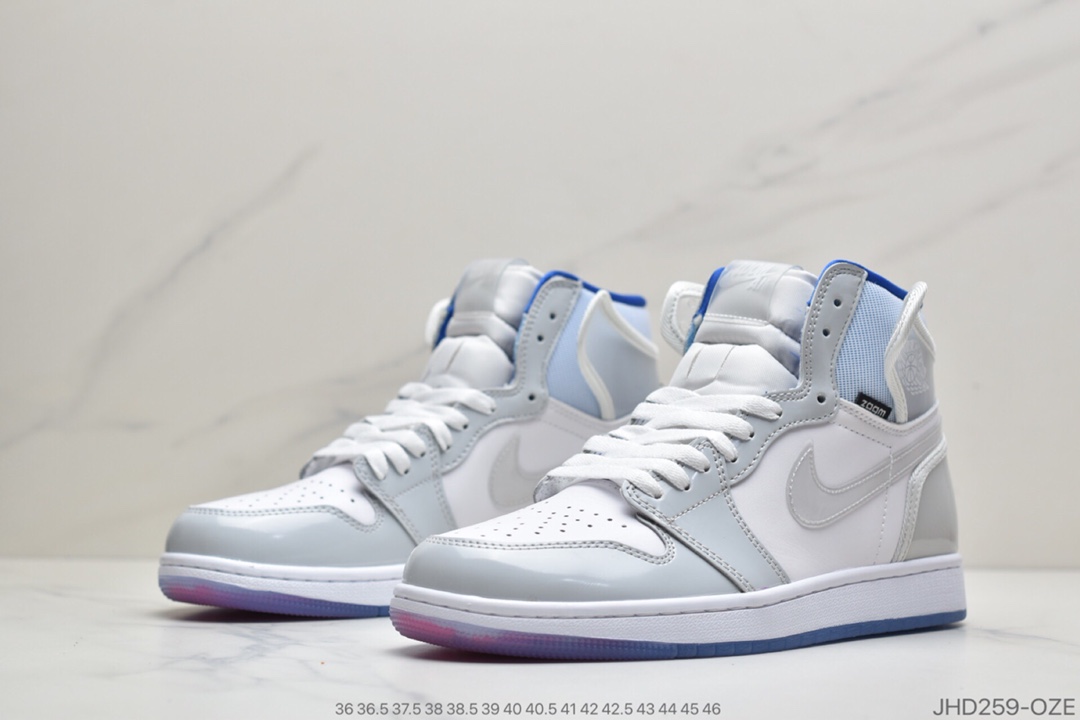 190 公司级 Air Jordan 1 High Zoom R2T “Racer Blue” 货号：CK6637-104