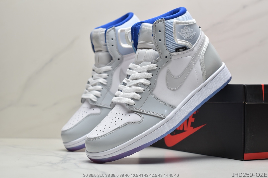 190 公司级 Air Jordan 1 High Zoom R2T “Racer Blue” 货号：CK6637-104