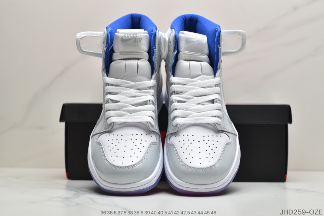 190 公司级 Air Jordan 1 High Zoom R2T “Racer Blue” 货号：CK6637-104