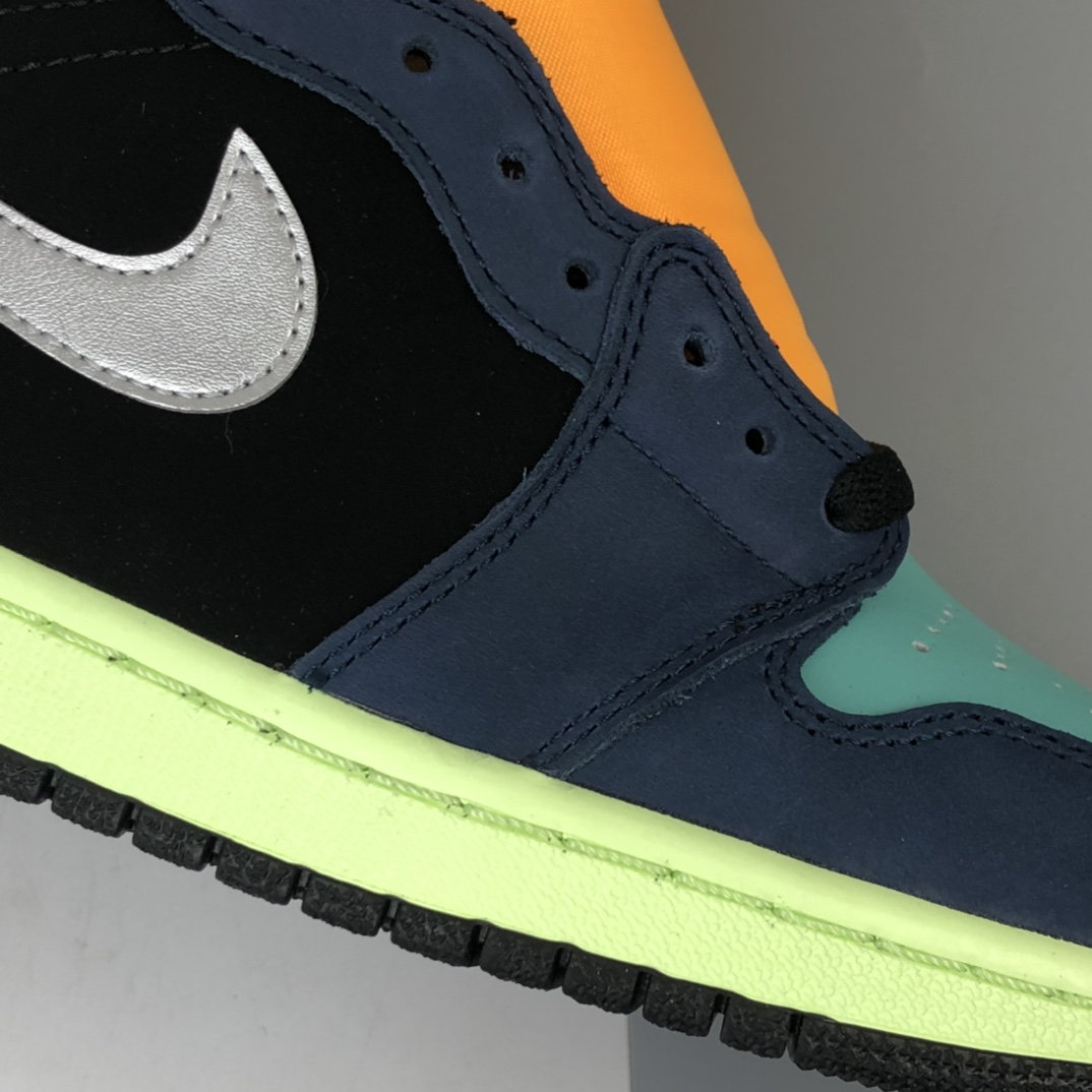 430 ST版本 Air Jordan 1 Retro High OG ”Bio Hack” AJ1 乔1“彩色拼接生物黑客”经典复古经典高帮百搭文化篮球鞋 555088-201