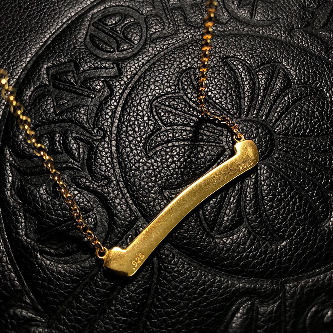 Chrome Hearts 新品上架𝐂𝐡𝐫𝐨𝐦𝐞 𝐡𝐞𝐚𝐫𝐭𝐬22k克罗心马蹄锁骨链