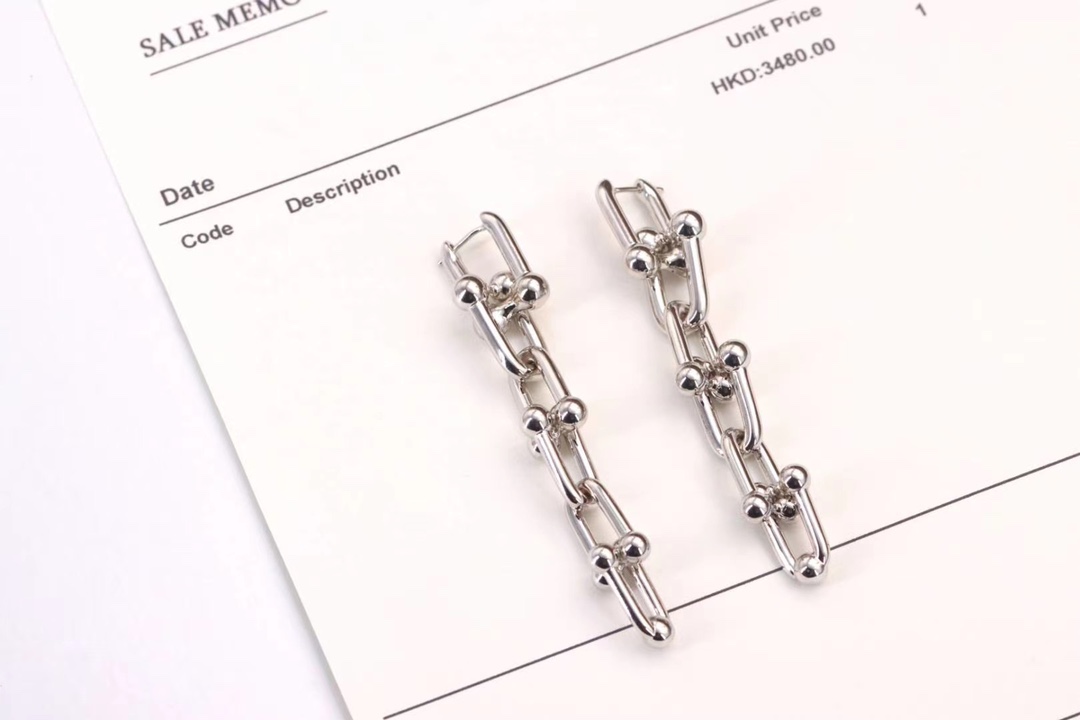 Tiffany & Co. Tiffany&Co. hardwear系列 U型竹节耳环