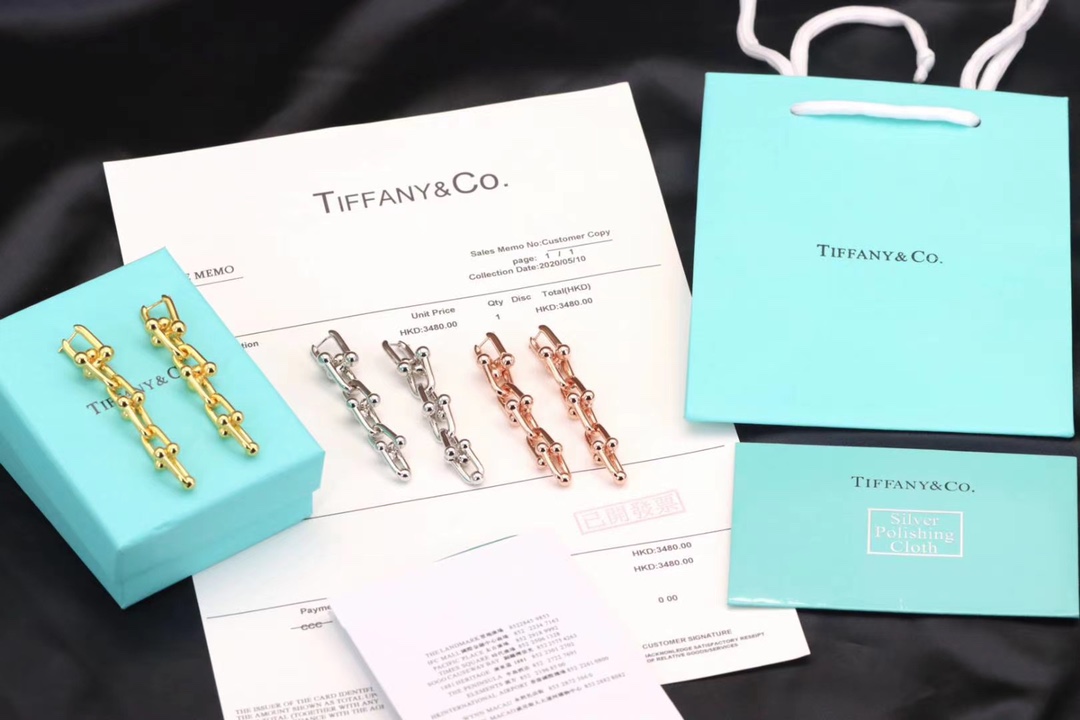 Tiffany & Co. Tiffany&Co. hardwear系列 U型竹节耳环