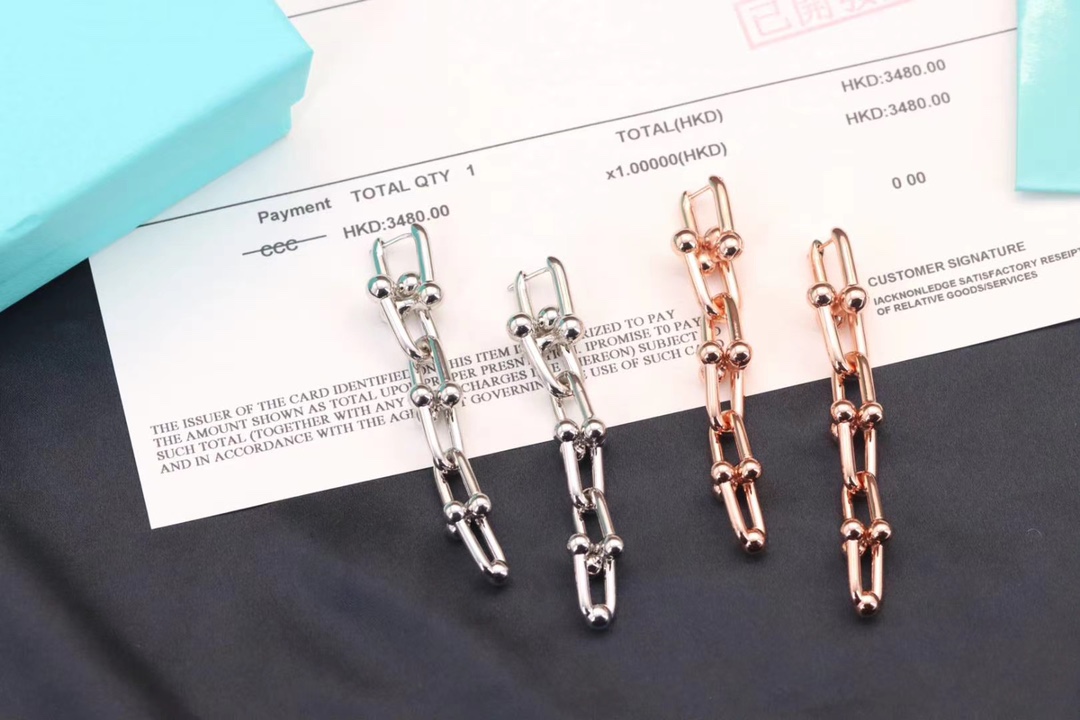 Tiffany & Co. Tiffany&Co. hardwear系列 U型竹节耳环
