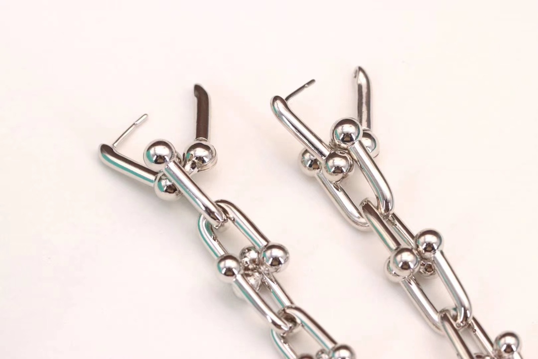 Tiffany & Co. Tiffany&Co. hardwear系列 U型竹节耳环