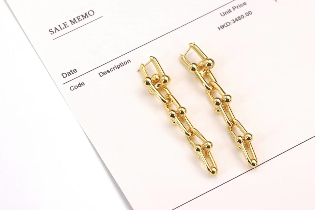 Tiffany & Co. Tiffany&Co. hardwear系列 U型竹节耳环