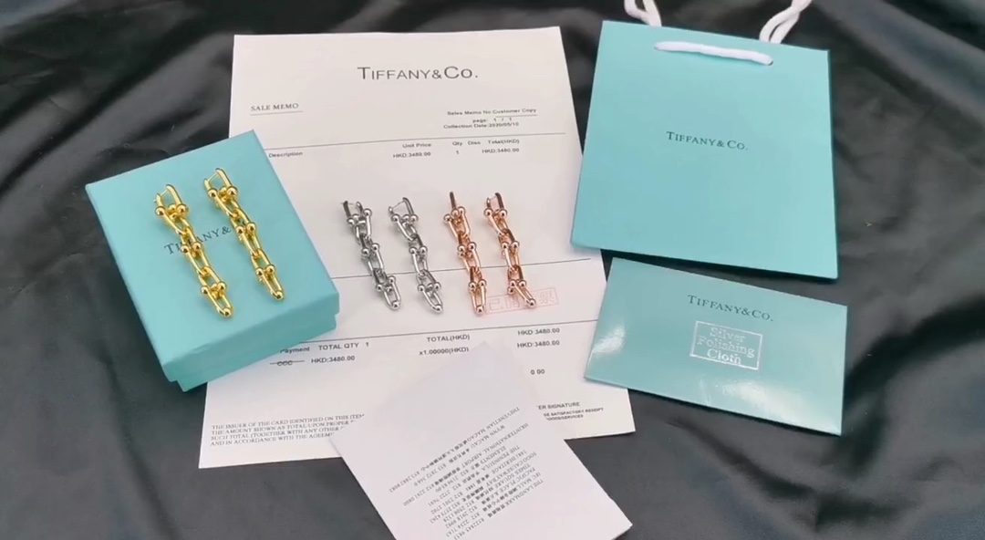 Tiffany & Co. Tiffany&Co. hardwear系列 U型竹节耳环