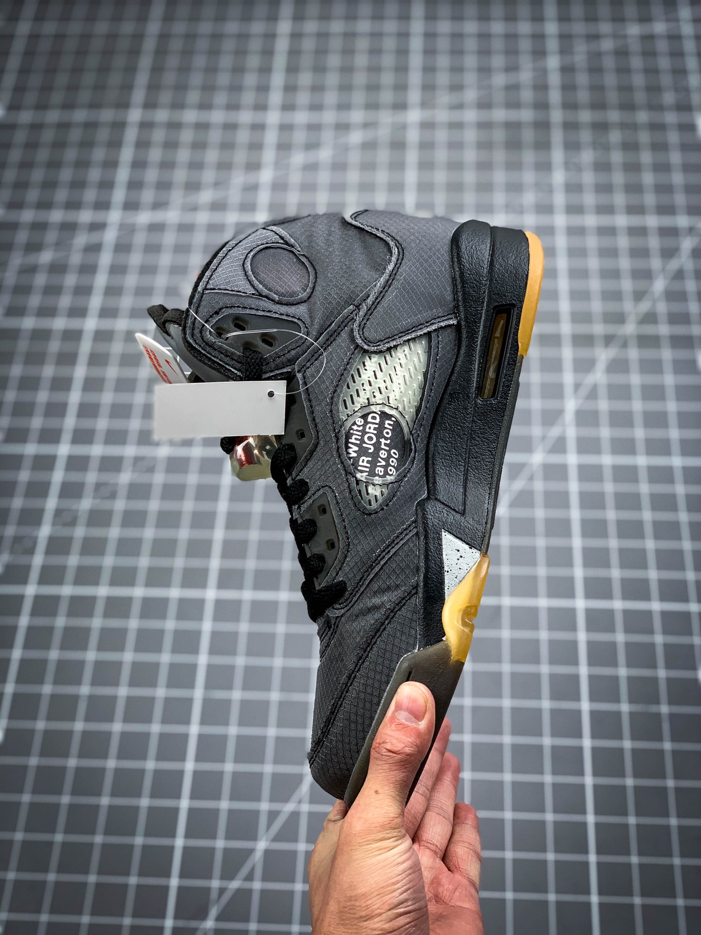 240 OFF-WHITE X Air Jordan 5 OW联名 AJ5乔5 男子文化篮球鞋 CT8480-001