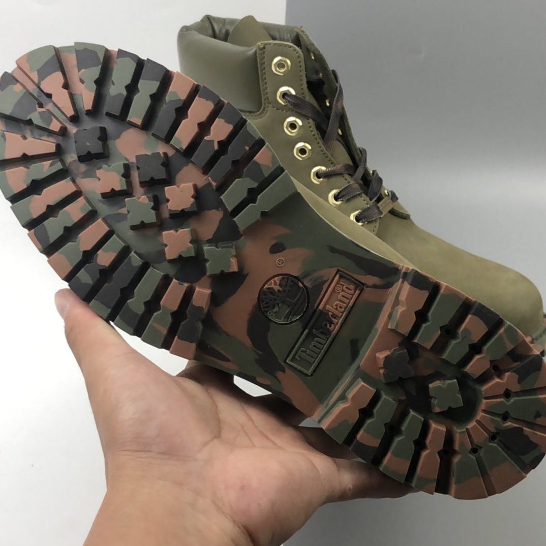 390 Timberland 迷彩军绿 男码7孔/6716B 女款6孔/5716B