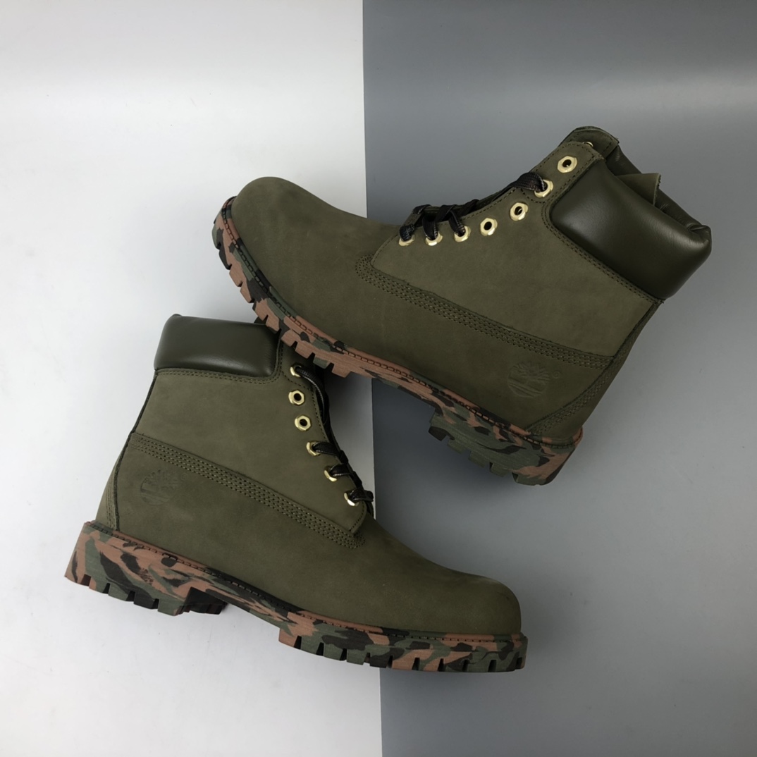 390 Timberland 迷彩军绿 男码7孔/6716B 女款6孔/5716B