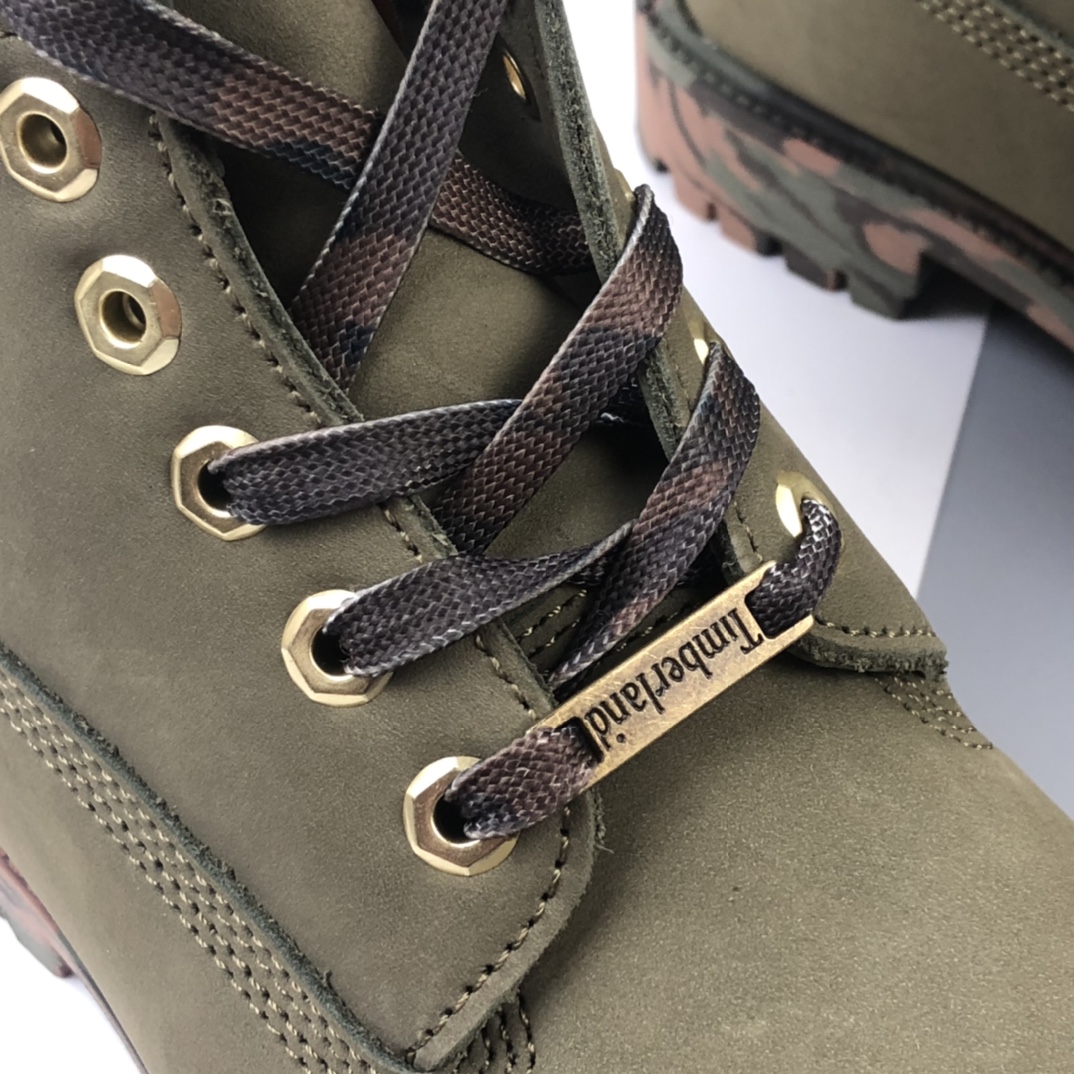 390 Timberland 迷彩军绿 男码7孔/6716B 女款6孔/5716B