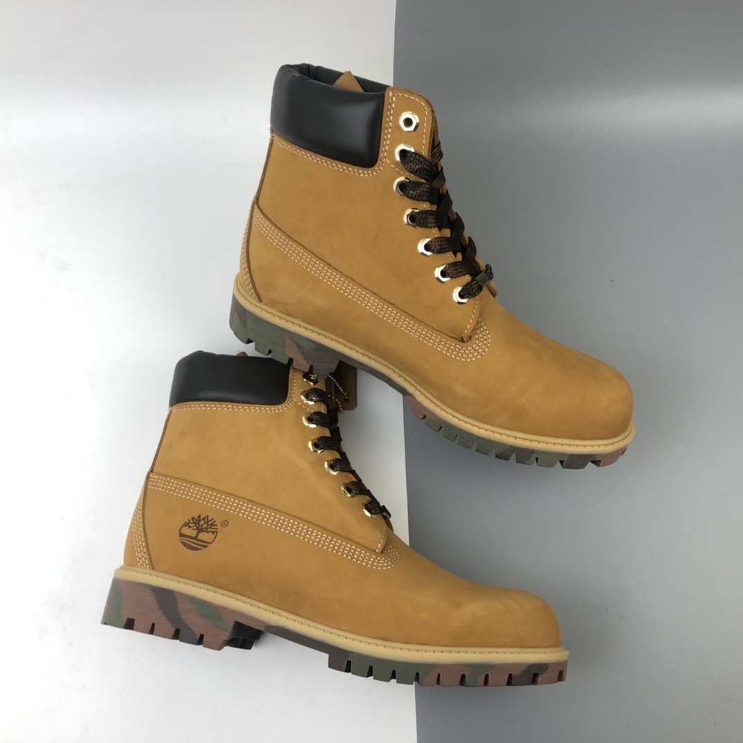390 Timberland 经典迷彩底 男码7孔/6717B