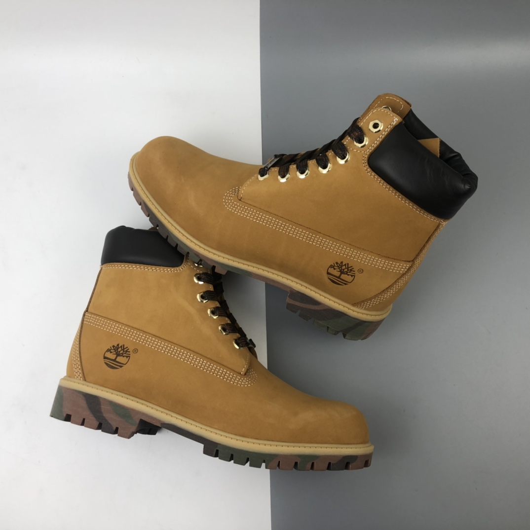 390 Timberland 经典迷彩底 男码7孔/6717B