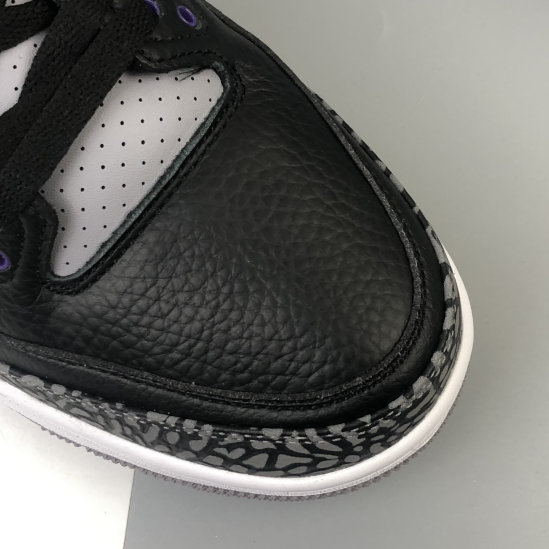 390 Air Jordan 3 Retro  ” Court Purple ” AJ3乔3 男子文化篮球鞋 葡萄紫 CT8532-050