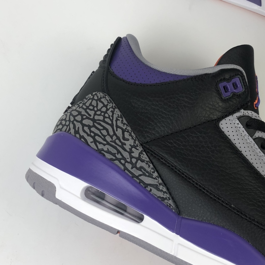 390 Air Jordan 3 Retro  ” Court Purple ” AJ3乔3 男子文化篮球鞋 葡萄紫 CT8532-050