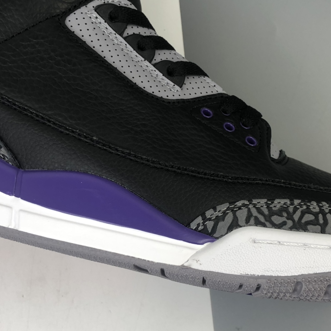 390 Air Jordan 3 Retro  ” Court Purple ” AJ3乔3 男子文化篮球鞋 葡萄紫 CT8532-050