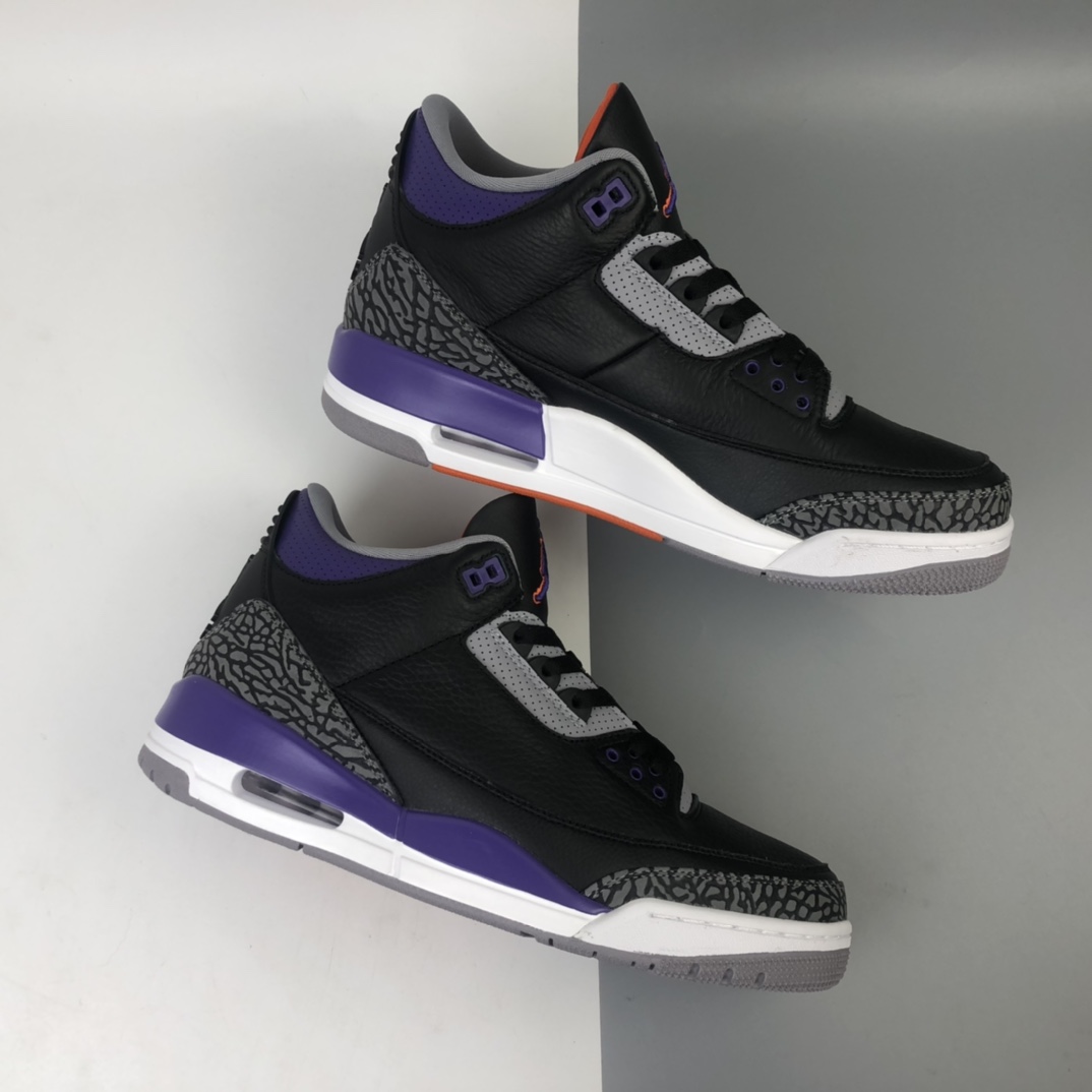 390 Air Jordan 3 Retro  ” Court Purple ” AJ3乔3 男子文化篮球鞋 葡萄紫 CT8532-050
