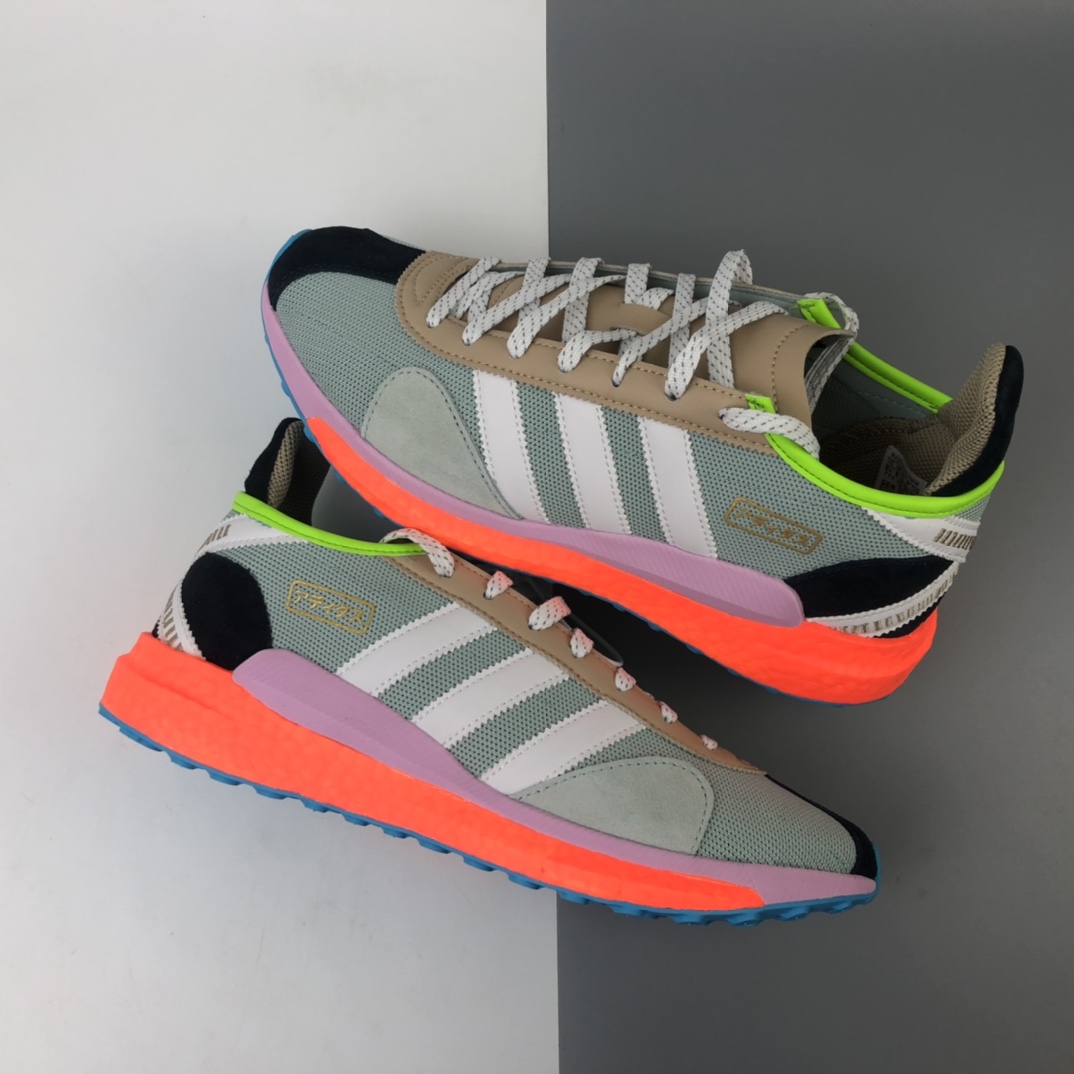 240 Human Made x Adidas Originals Tokio Solar 2020联名爆米花复古透气缓震运动慢跑鞋 S42576
