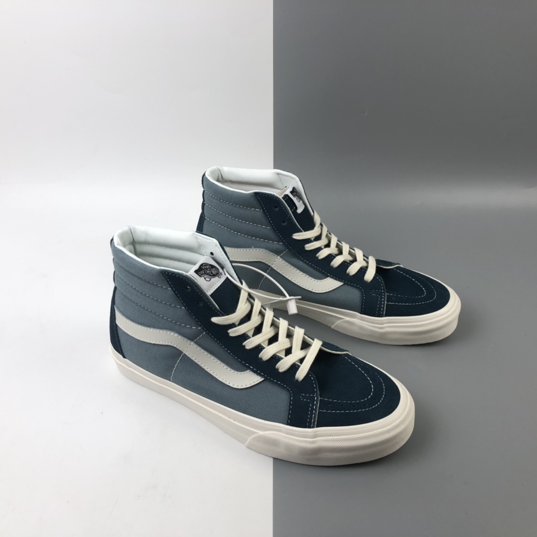150 Vans SK8-Hi Vault OG万斯 牛仔蓝 高帮硫化帆布鞋 VN0A4BVBOIF