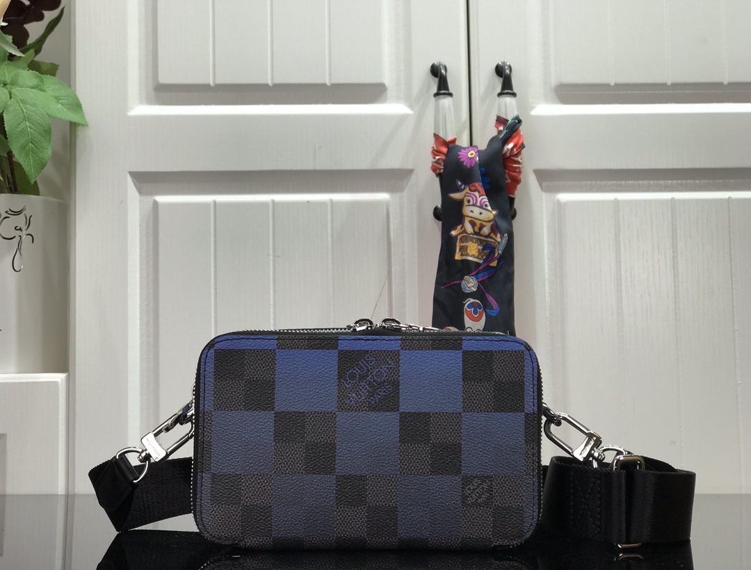 Louis Vuitton Bags Handbags Black Blue Damier Graphite Canvas n60418