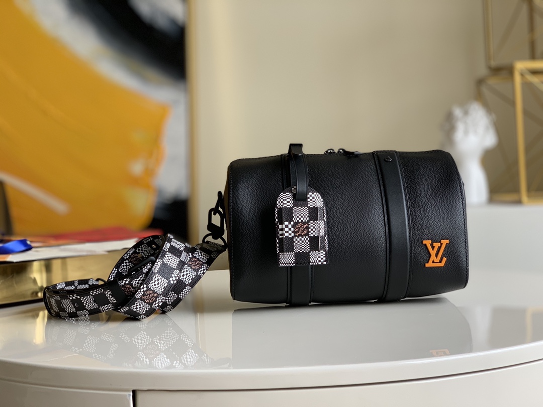 NO:396299,【Exclusive real photo M57417】New spring and summer KEEPALL pillow bag Size 25.0 x18.0 x10.0 cm T.730, LV [original leather], louis vuitton19860909【独家实拍M57417】春夏新款KEEPALL 枕头包 尺寸25.0 x18.0 x10.0 cm T.730,LV【原厂皮】,louis vuitton,Bag