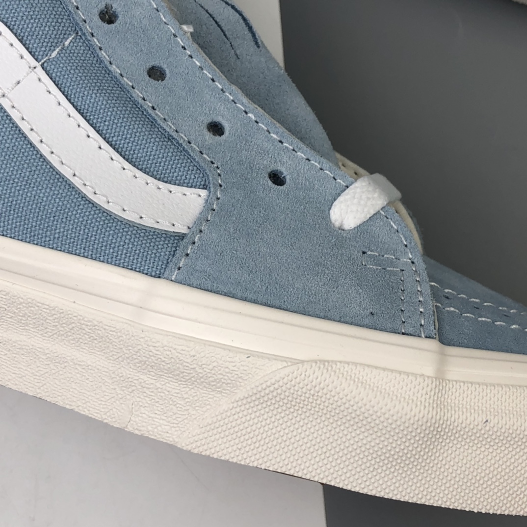 160 加绒款 Vans SK-8 Mid Reissue 浅蓝 VN0A4BVBVZ5