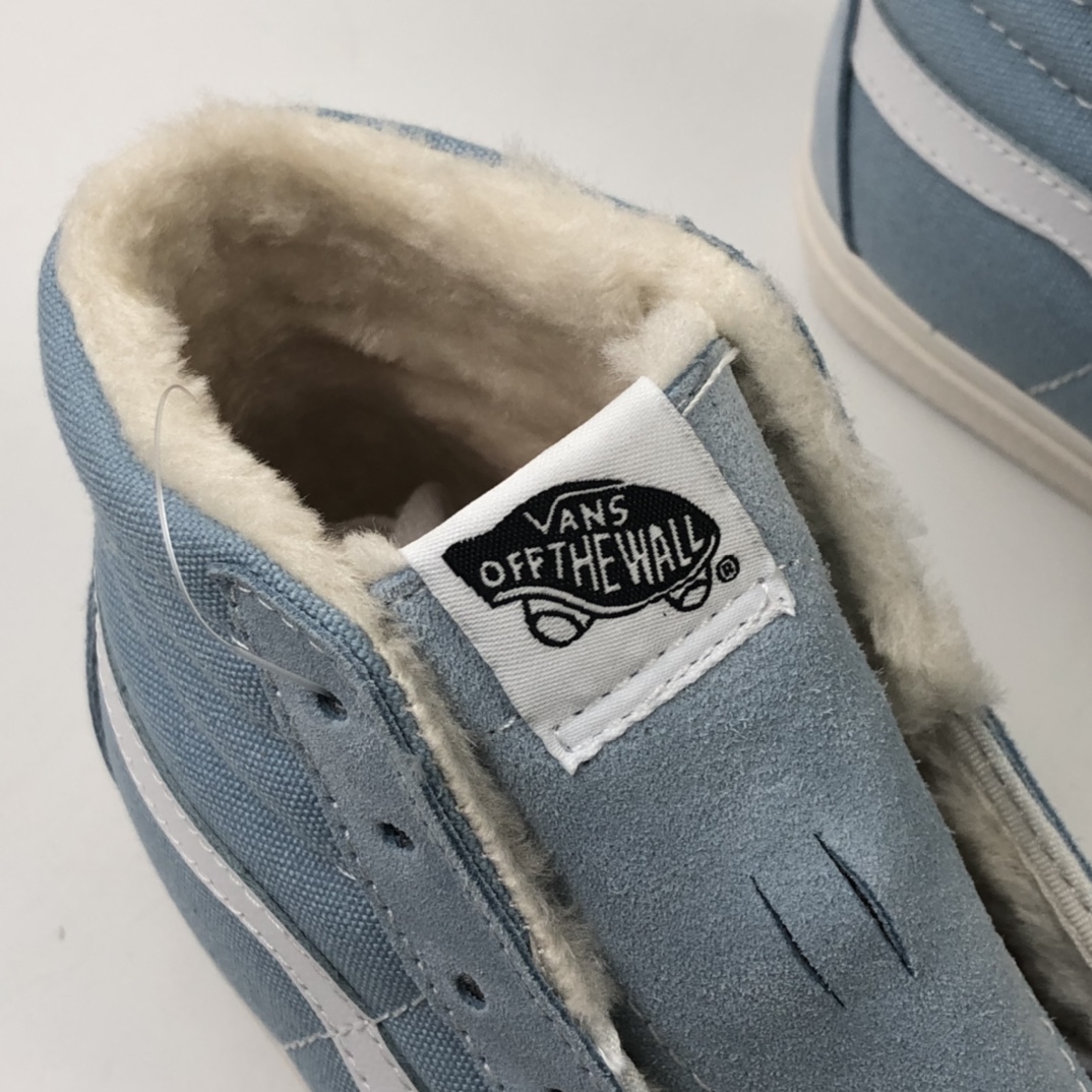 160 加绒款 Vans SK-8 Mid Reissue 浅蓝 VN0A4BVBVZ5