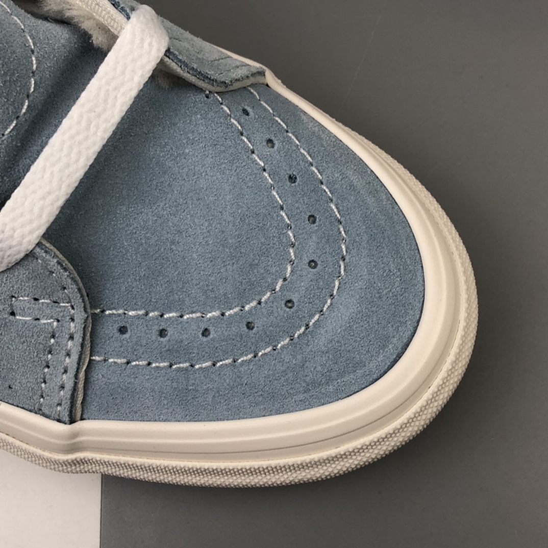 160 加绒款 Vans SK-8 Mid Reissue 浅蓝 VN0A4BVBVZ5