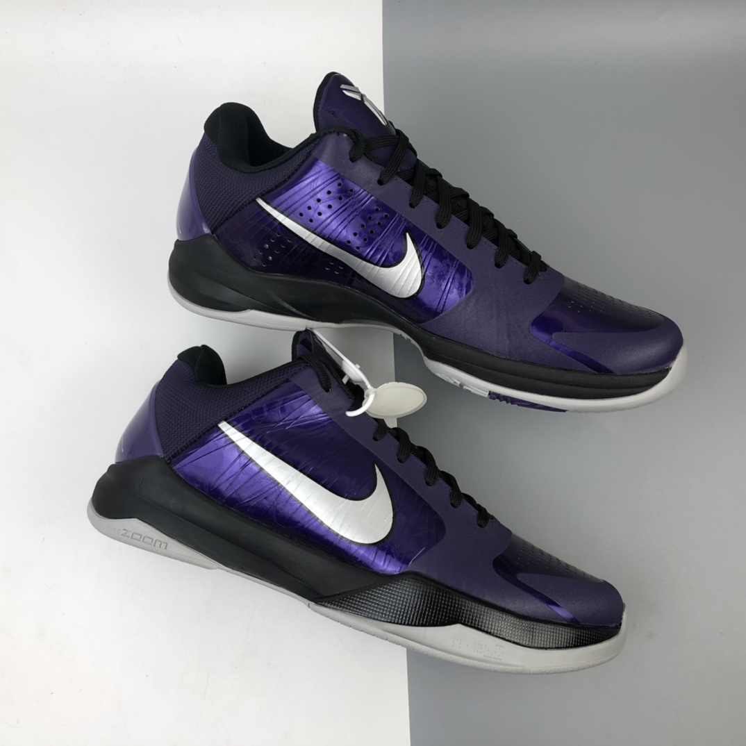 290 Nike Zoom Kobe ZK5 电光紫 科比5代复刻实战运动低帮文化篮球鞋 386429-500