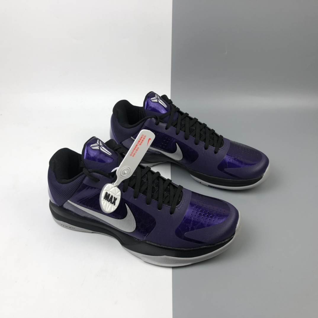 290 Nike Zoom Kobe ZK5 电光紫 科比5代复刻实战运动低帮文化篮球鞋 386429-500