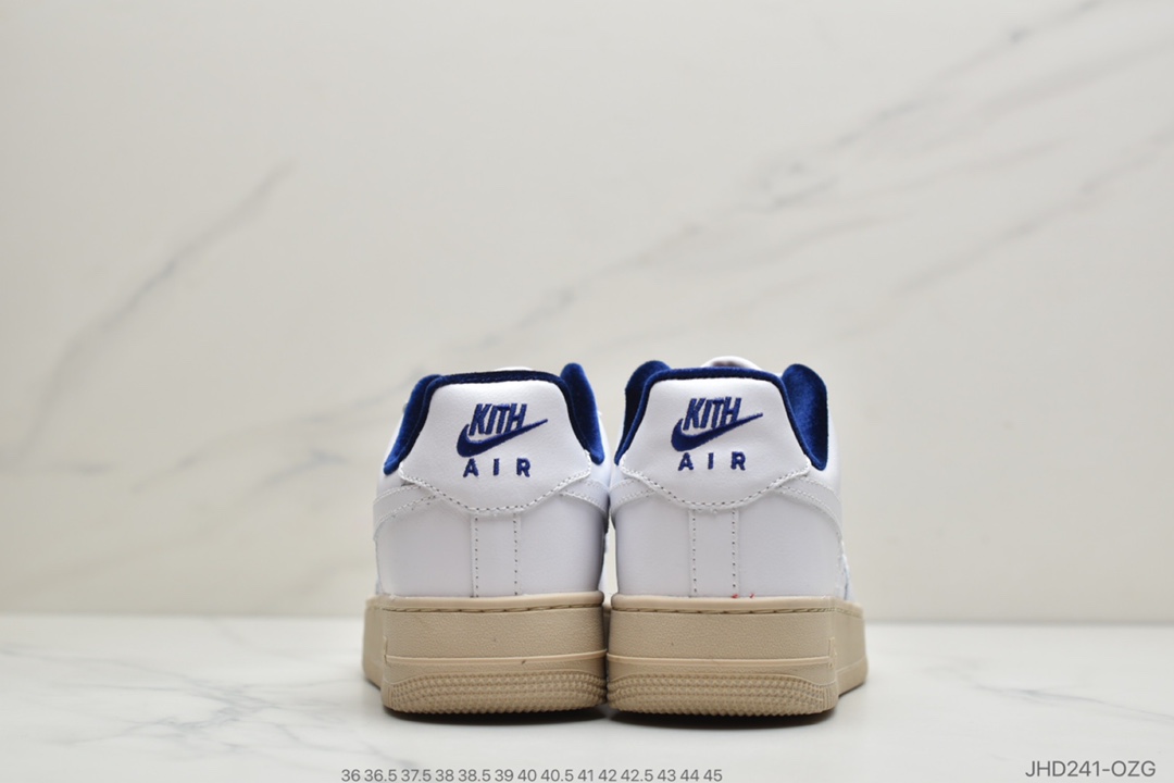 190 公司级耐克Nike force 空军一号 KITH法国限定配色CZ7927-100