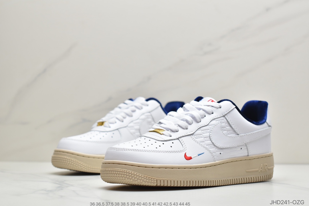 190 公司级耐克Nike force 空军一号 KITH法国限定配色CZ7927-100