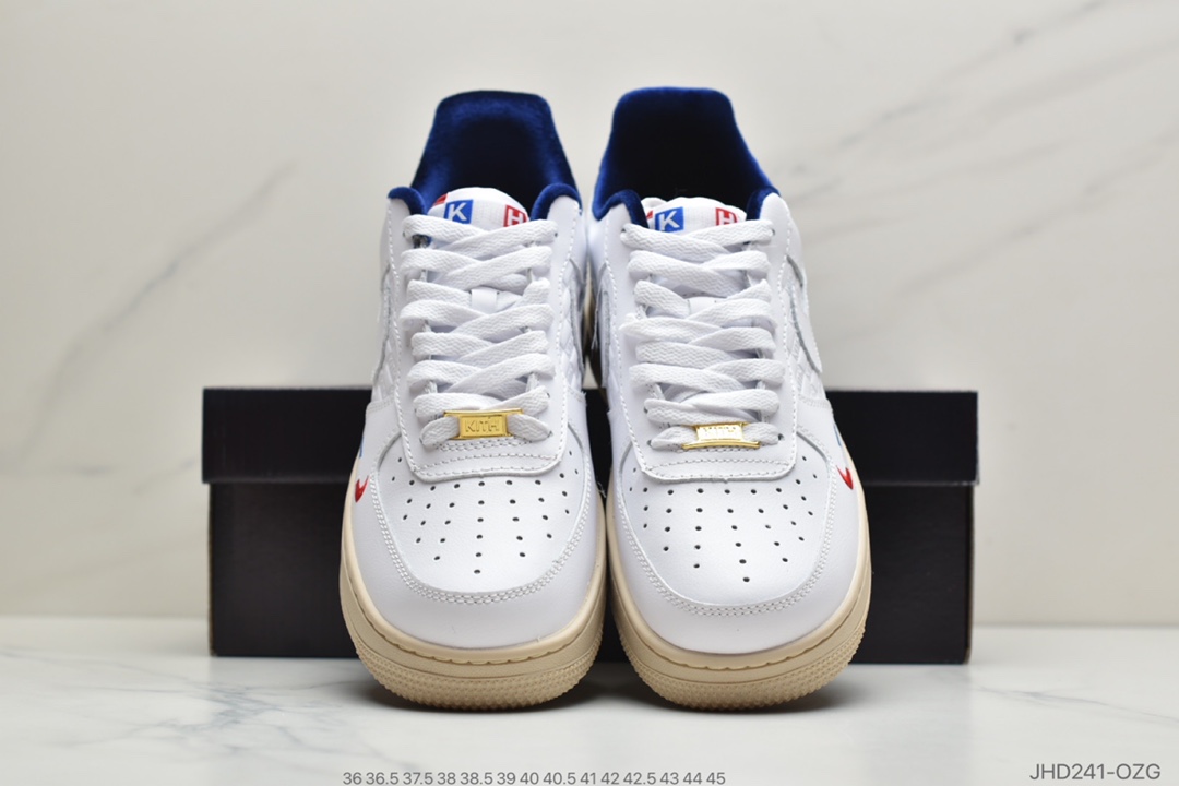 190 公司级耐克Nike force 空军一号 KITH法国限定配色CZ7927-100