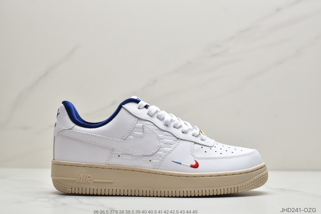 190 公司级耐克Nike force 空军一号 KITH法国限定配色CZ7927-100