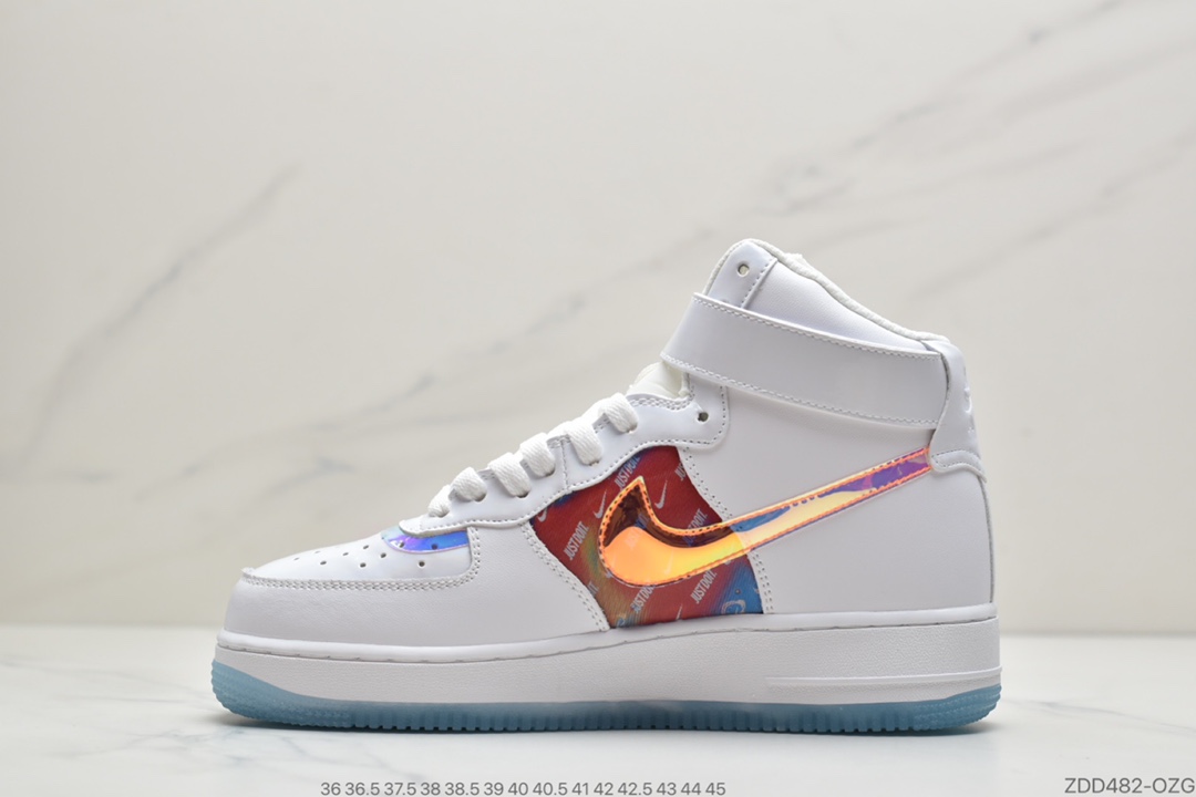 210 公司级耐克Nike Air Force 1 ‘07 Mid 空军一号中帮电玩镭射 DC2111-191