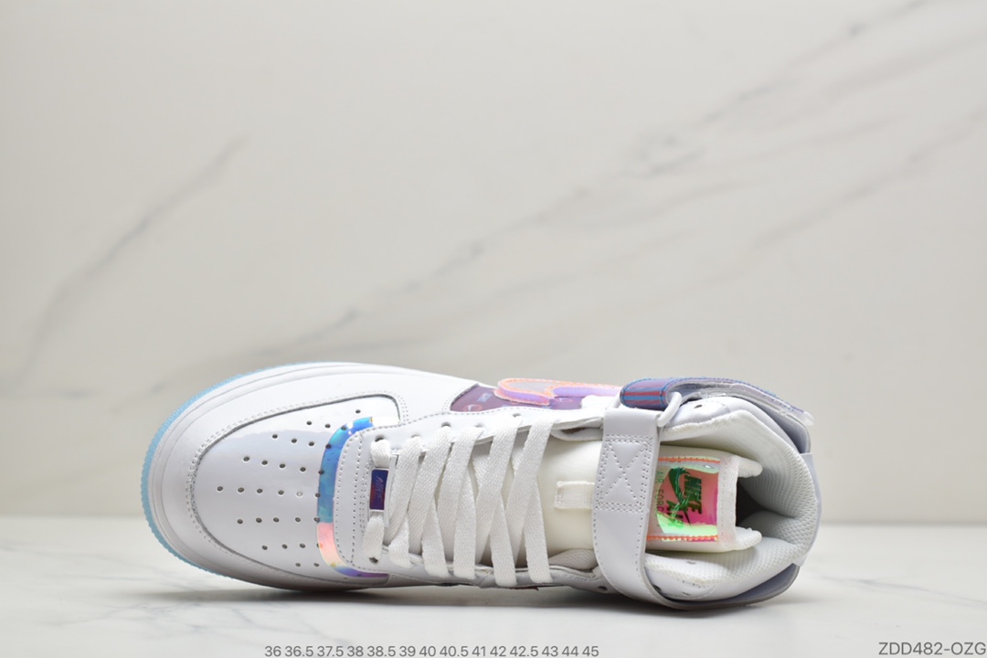 210 公司级耐克Nike Air Force 1 ‘07 Mid 空军一号中帮电玩镭射 DC2111-191