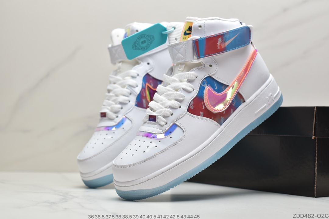 210 公司级耐克Nike Air Force 1 ‘07 Mid 空军一号中帮电玩镭射 DC2111-191