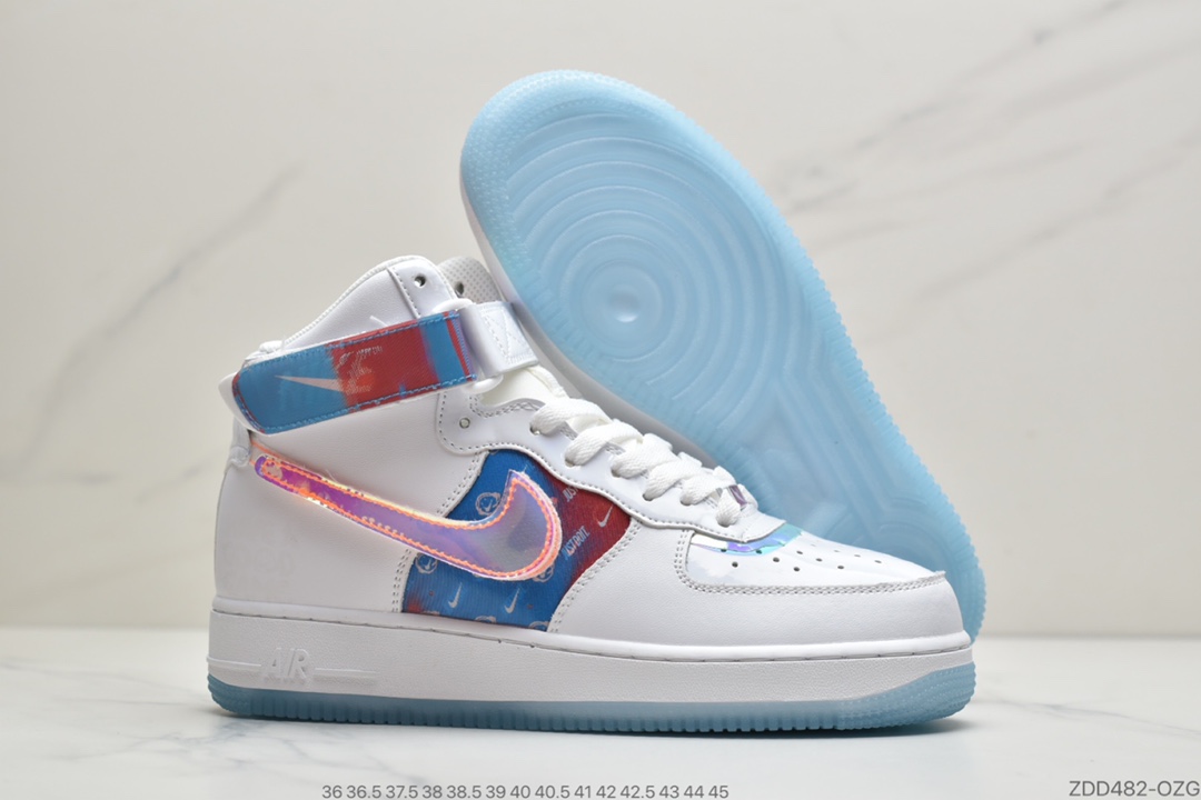 210 公司级耐克Nike Air Force 1 ‘07 Mid 空军一号中帮电玩镭射 DC2111-191