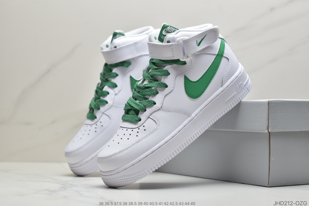 190 公司级 耐克Nike Air Force 1 '07 LV8 3 3D白绿中帮满天星 3M反光 366731-909