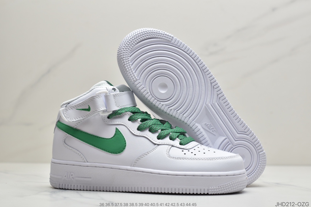 190 公司级 耐克Nike Air Force 1 '07 LV8 3 3D白绿中帮满天星 3M反光 366731-909
