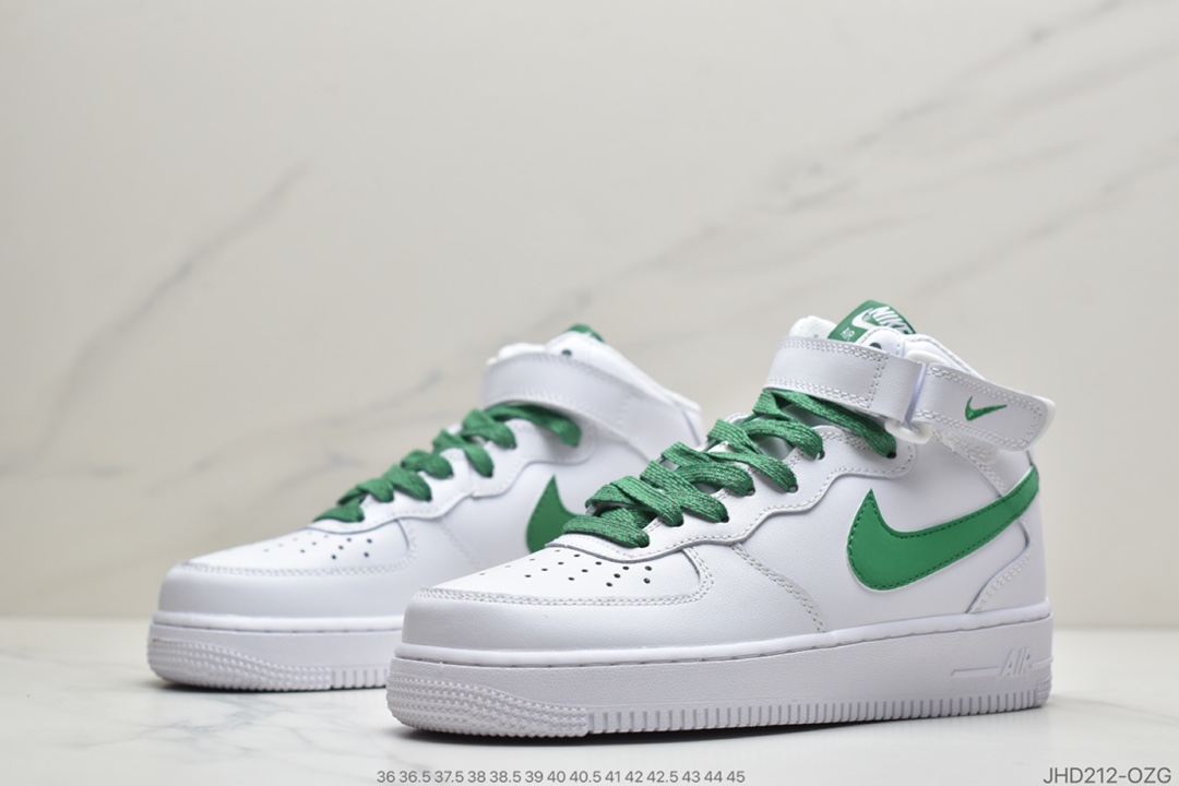 190 公司级 耐克Nike Air Force 1 '07 LV8 3 3D白绿中帮满天星 3M反光 366731-909