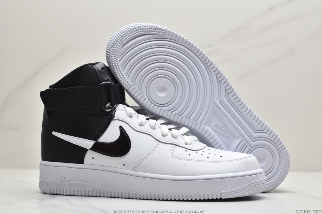 230 公司级耐克Nike Air Force 1 High NBA “Lakers”/“Clippers”空军高帮魔术贴休闲板鞋 货号：BQ4591-100