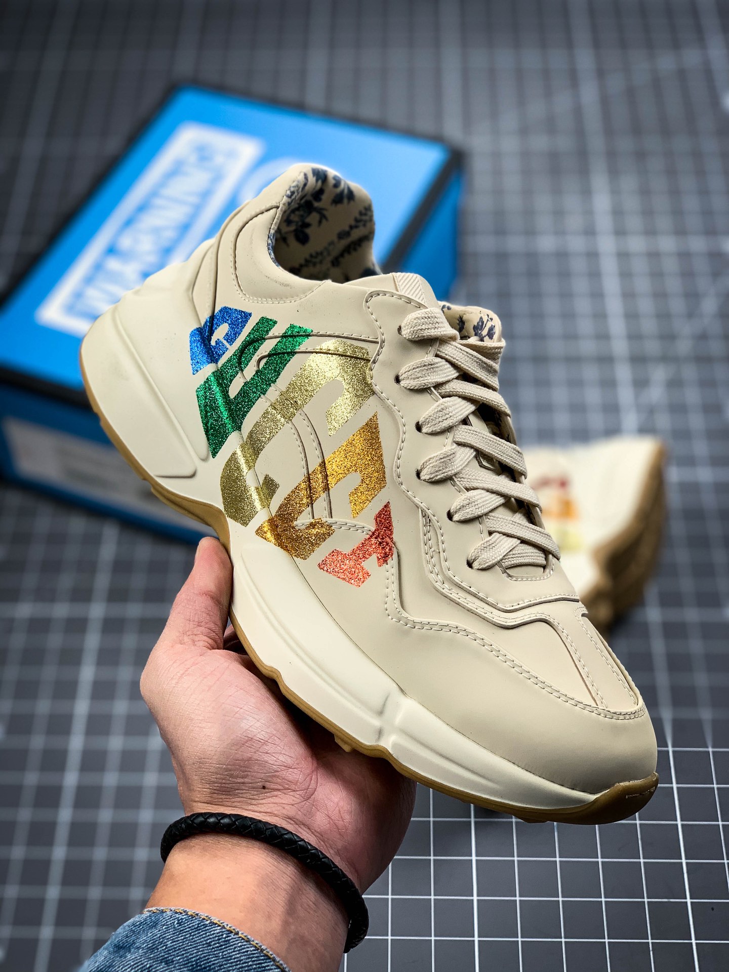 合集 280 芯片 Gucci Rhyton Vintage Trainer Sneaker