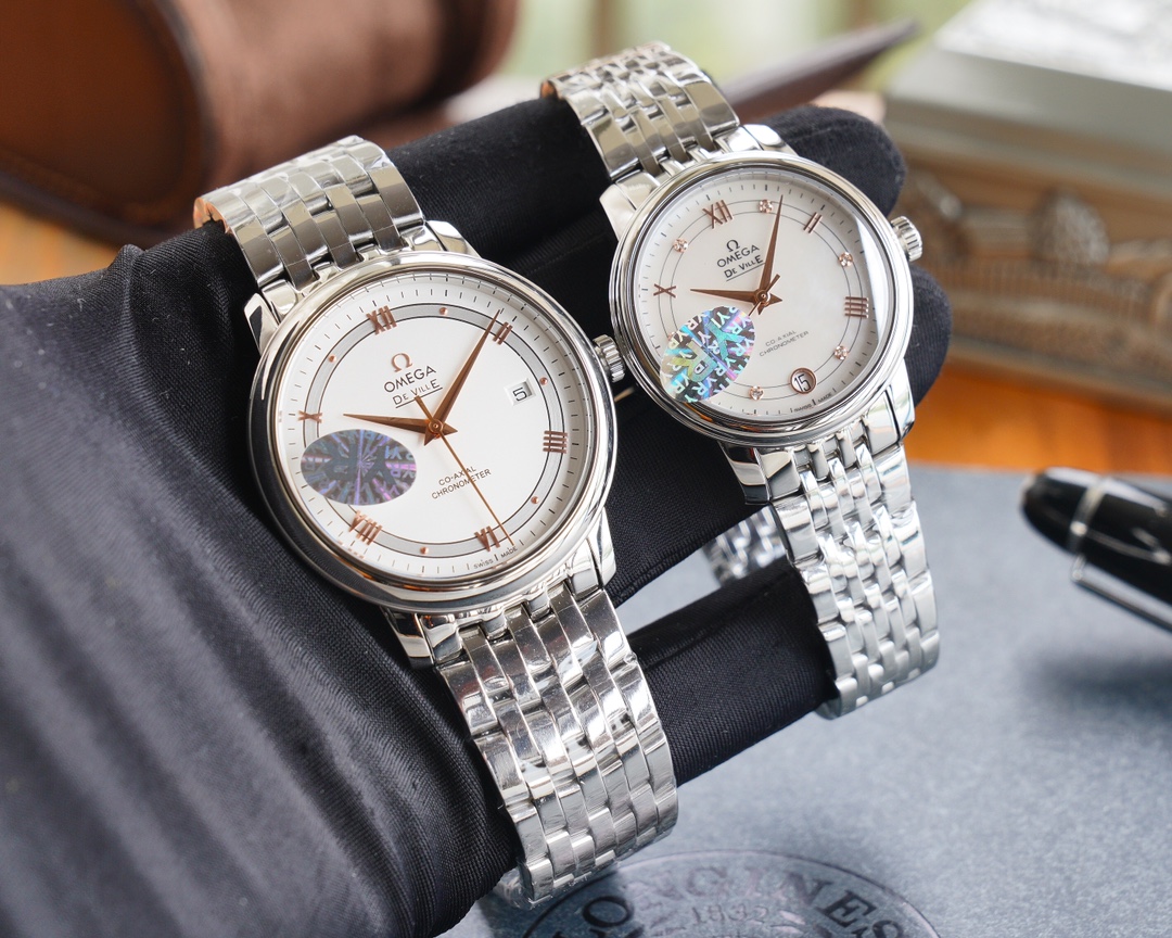Omega YR出品 平民版本 男款40mm 女款32 7mm直径 10mm厚度 双卜蓝宝石 玻璃