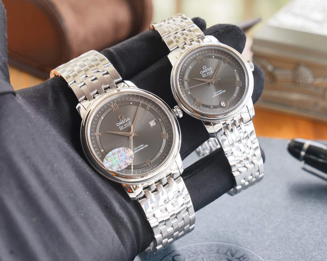 Omega YR出品 平民版本 男款40mm 女款32 7mm直径 10mm厚度 双卜蓝宝石 玻璃
