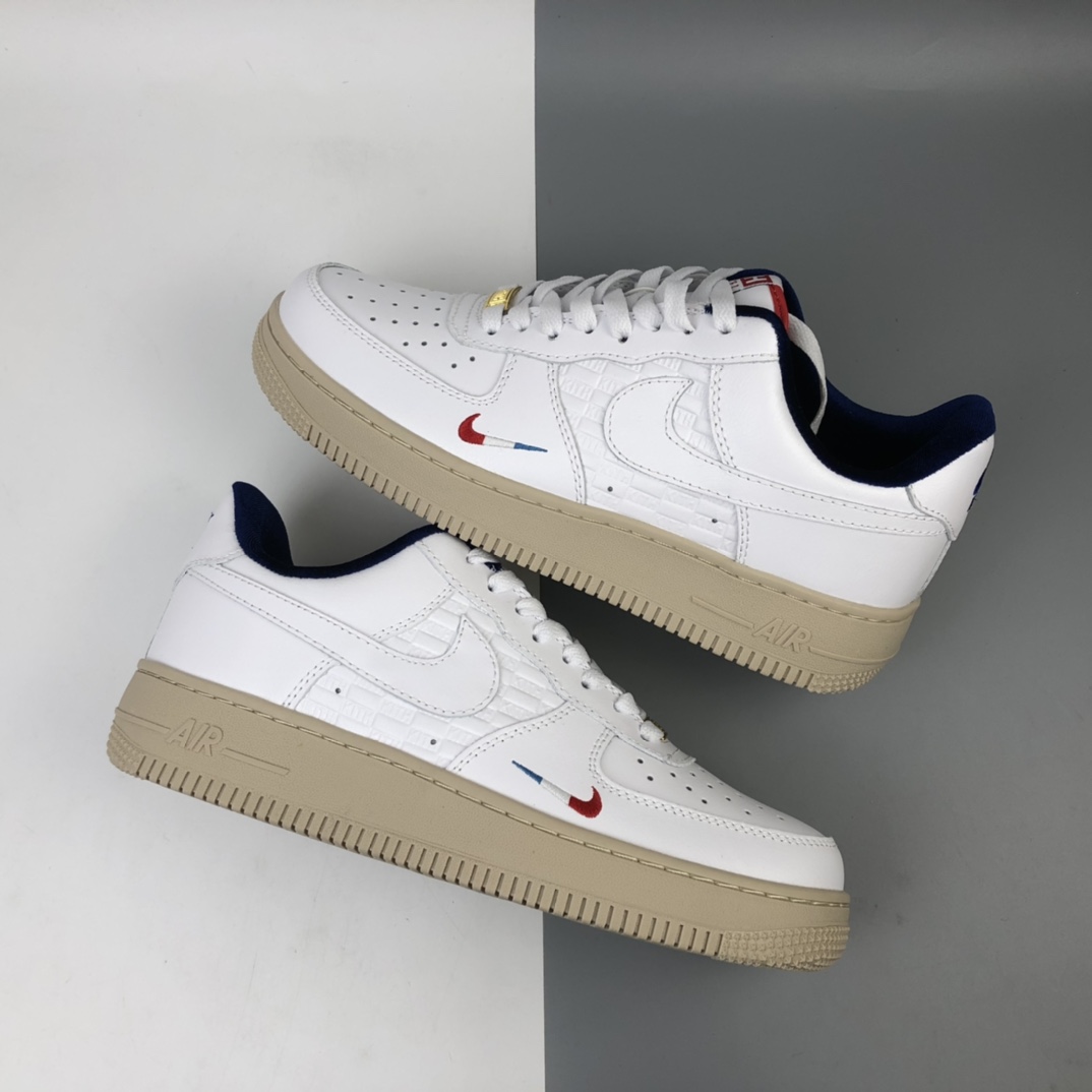 180 Nike Air Force 1 Low 空军一号运动休闲板鞋 KITH法国限定配色 CZ7927-100