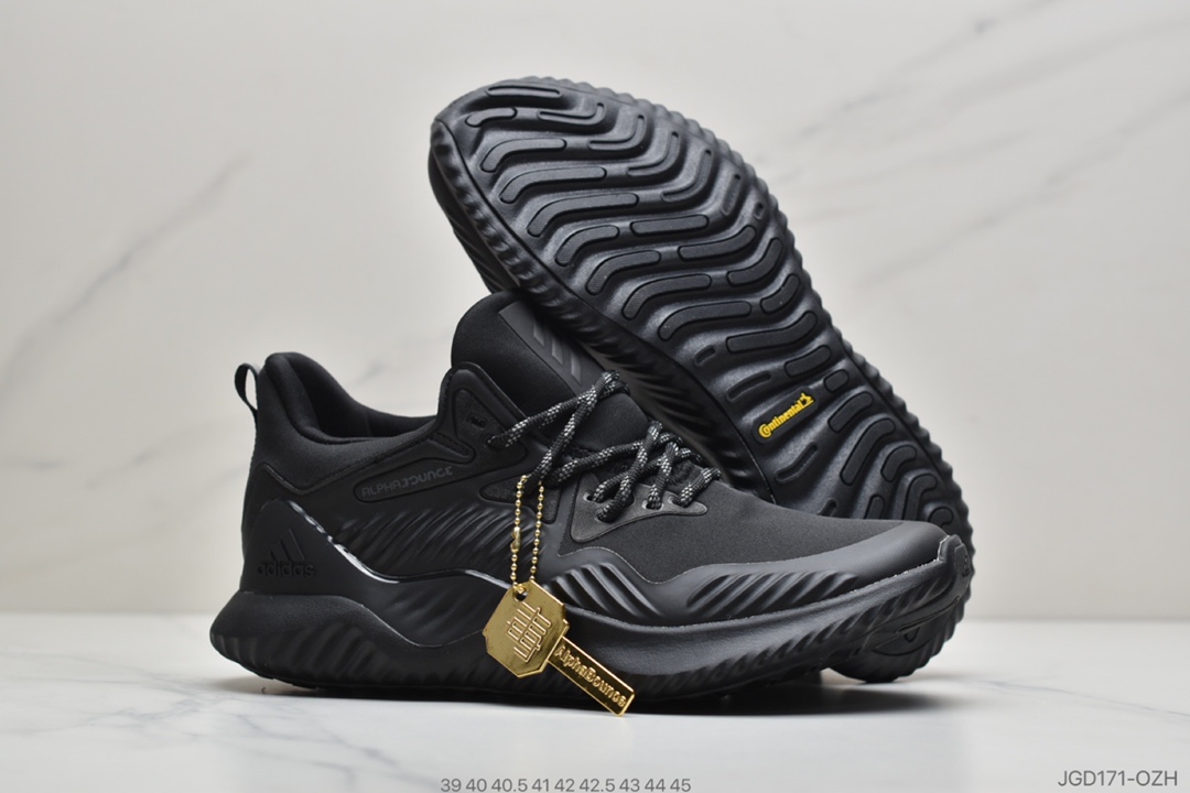 180  Adidas AlphaBOUNCE M 阿尔法高弹马牌鲨鱼鳃纹大底休闲运动慢跑鞋B76051 B76052  B76053